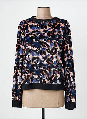 Sweat-shirt stretch manches longues noir QUATTRO femme