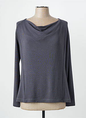 Top stretch manches longues gris QUATTRO femme