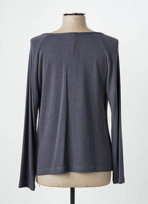 Top stretch manches longues gris QUATTRO femme