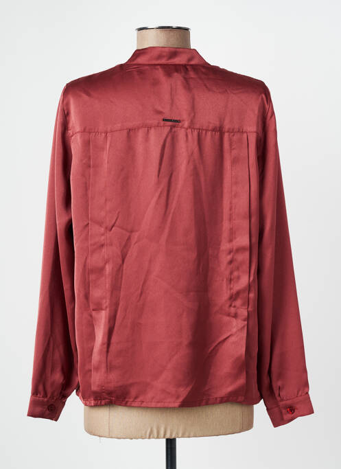 Top col v manches longues marron VOODOO femme