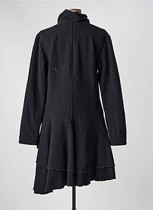 Manteau long coupe cintrée sans capuche noir LES HABITS DE DALIE femme