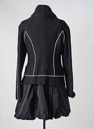 Manteau long coupe cintrée sans capuche noir ET DIEU CREA LA FEMME femme