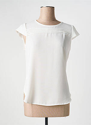 Top coupe fluide manches courtes beige C.MISSARO femme