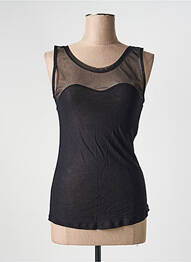 Top stretch sans manche noir QUATTRO femme