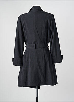 Manteau long coupe cintrée sans capuche noir JUMFIL femme