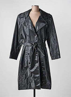 Imperméable manches longues sans capuche noir JUMFIL femme