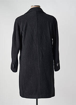 Manteau long coupe cintrée sans capuche noir JUMFIL femme