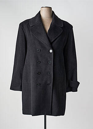 Manteau long coupe cintrée sans capuche noir JUMFIL femme