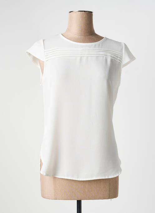 Top coupe fluide manches courtes beige C.MISSARO femme
