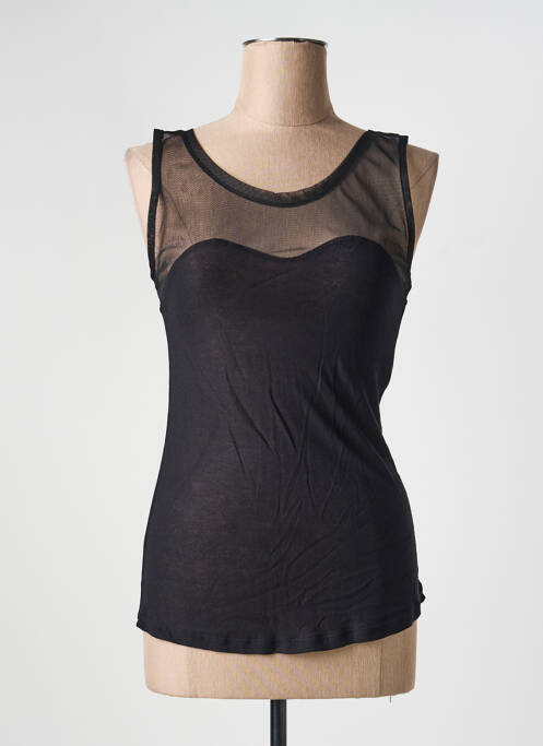 Top stretch sans manche noir QUATTRO femme
