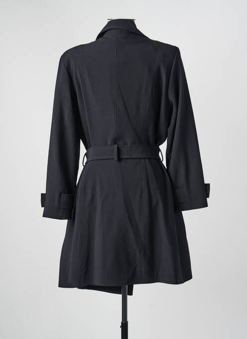 Manteau long coupe cintrée sans capuche noir JUMFIL femme