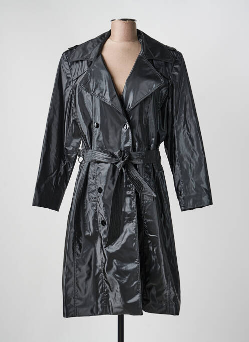 Imperméable manches longues sans capuche noir JUMFIL femme