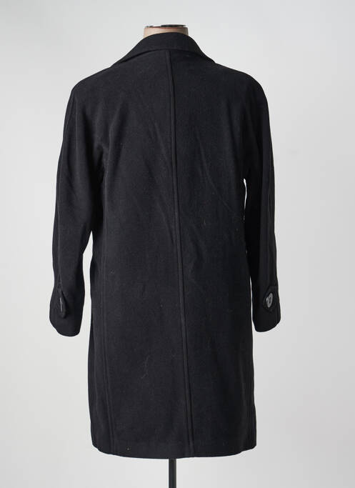 Manteau long coupe cintrée sans capuche noir JUMFIL femme