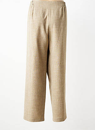 Pantalon droit taille élastique taille normale beige JUMFIL femme