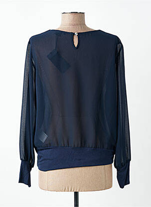 Blouse légère et transparente manches longues bleu VOODOO femme