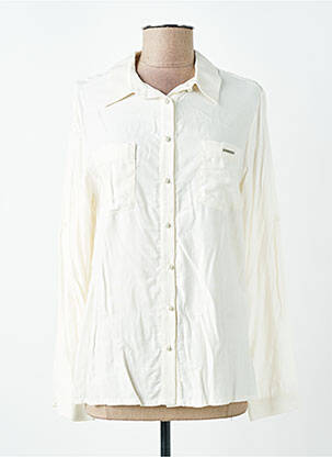 Chemisier coupe cintrée manches longues beige VOODOO femme