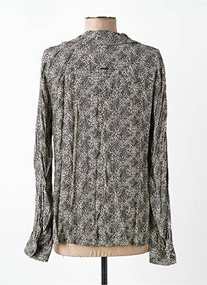 Chemisier tissage crêpe manches longues beige VOODOO femme
