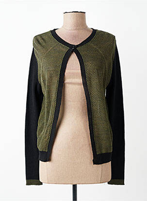 Gilet manches longues stretch vert VOODOO femme