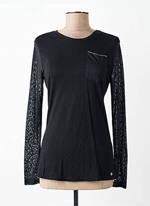 T-shirt stretch manches longues noir VOODOO femme