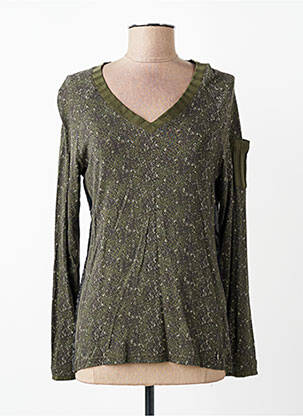 T-shirt manches longues manches longues vert VOODOO femme