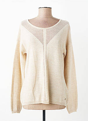 Pull stretch manches longues beige VOODOO femme
