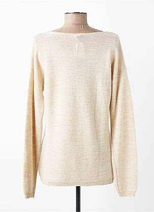 Pull stretch manches longues beige VOODOO femme