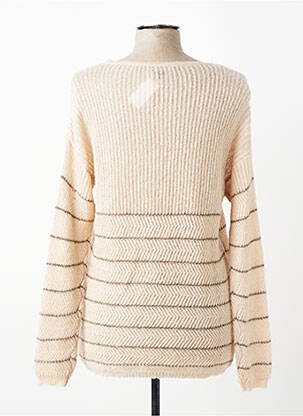 Pull maille souple et aérée manches longues rose VOODOO femme