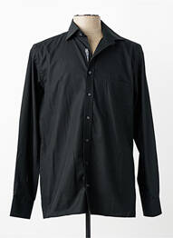 Chemise manches longues poches noir ETERNA homme