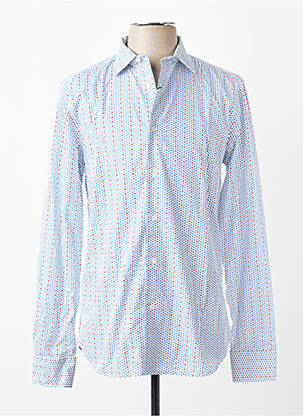Chemise manches longues coupe cintrée bleu CH. K. WILLIAMS homme