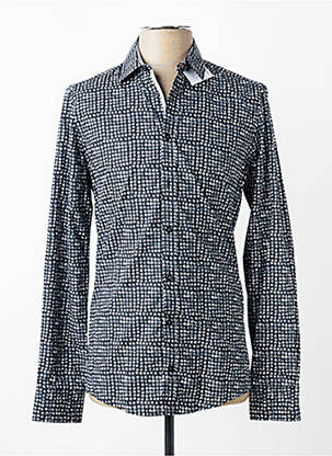 Chemise manches longues coupe cintrée gris VENTI homme