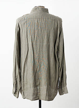 Chemise manches longues coupe cintrée vert JEZEQUEL homme