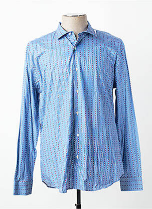 Chemise manches longues coupe cintrée bleu CH. K. WILLIAMS homme