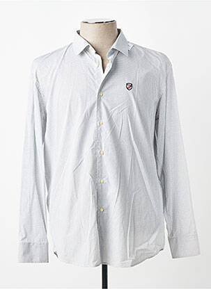Chemise manches longues coupe cintrée gris JEZEQUEL homme