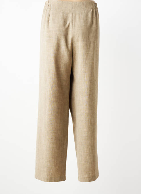 Pantalon droit taille élastique taille normale beige JUMFIL femme