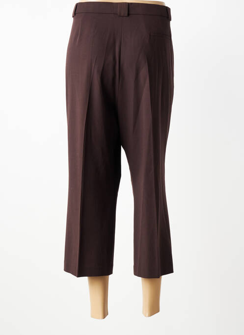 Pantacourt coupe droite taille normale marron BRUNO SAINT HILAIRE femme
