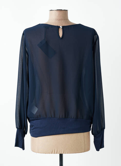 Blouse légère et transparente manches longues bleu VOODOO femme