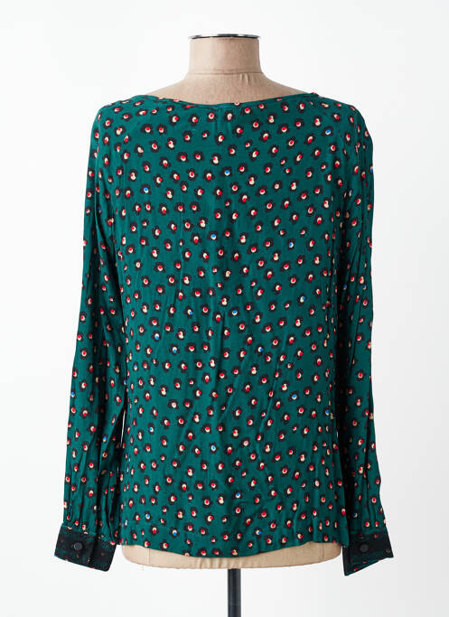 Blouse imprimé fantaisie manches longues vert VOODOO femme