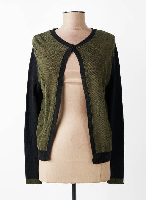 Gilet manches longues stretch vert VOODOO femme