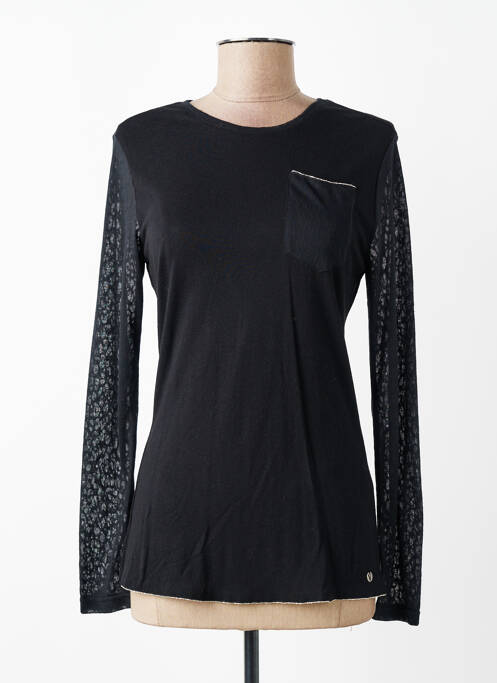 T-shirt stretch manches longues noir VOODOO femme