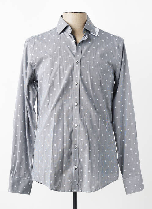 Chemise manches longues coupe cintrée gris VENTI homme