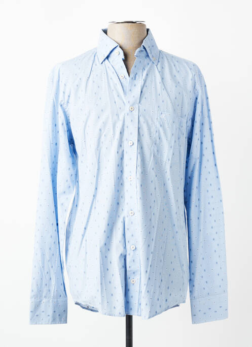 Chemise manches longues coupe cintrée bleu CASAMODA homme
