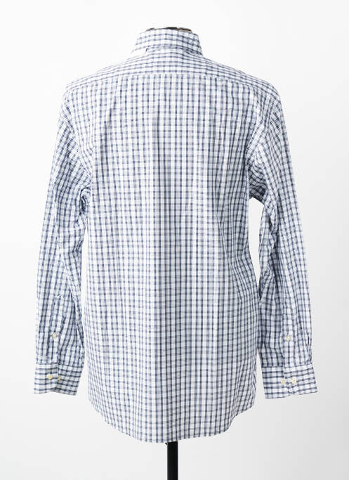 Chemise manches longues imprimé écossais bleu JEZEQUEL homme
