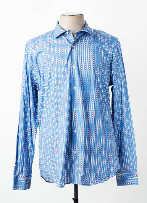 Chemise manches longues coupe cintrée bleu CH. K. WILLIAMS homme