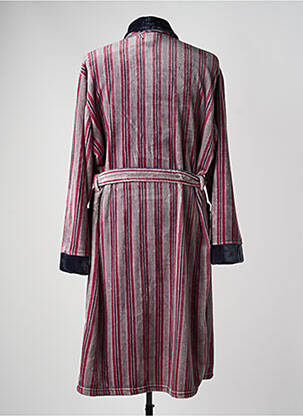 Robe de chambre imprimé rayures gris VALBOURG homme