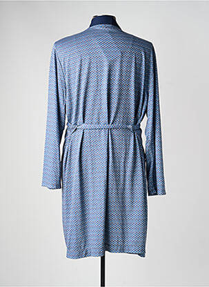 Robe de chambre imprimé fantaisie bleu MASSANA homme
