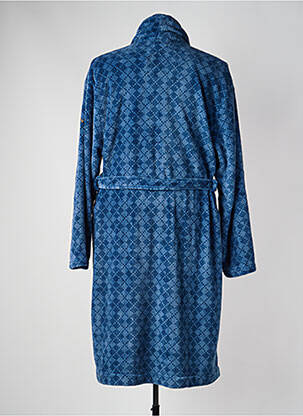 Robe de chambre imprimé fantaisie bleu MASSANA homme