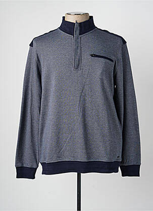 Pull manches longues manches longues bleu DELAHAYE homme