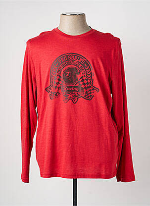 T-shirt coupe droite manches longues rouge DELAHAYE homme
