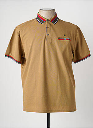 Polo coupe droite manches courtes marron REVER MILE homme