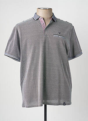 Polo coupe droite manches courtes gris REVER MILE homme